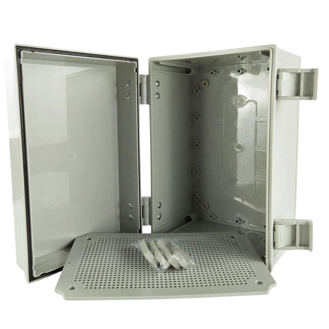 Waterproof ABS Electrical Junction Box with Lock – IP65 (11.8" x 7.8" x 6.3")