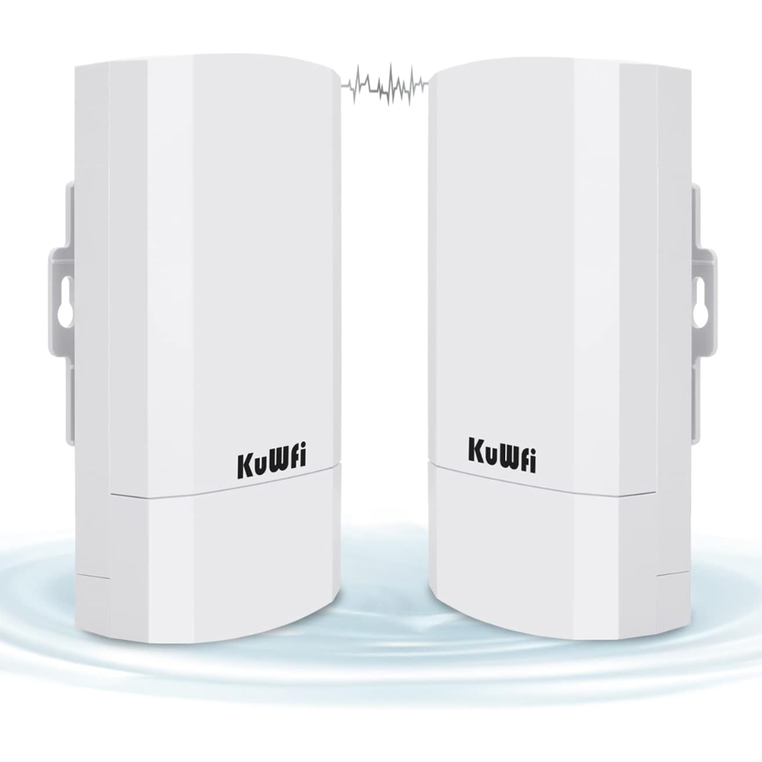 KuWFi CPE120 – 2.4GHz Outdoor WiFi Bridge 300 Mbps (Point to Point)