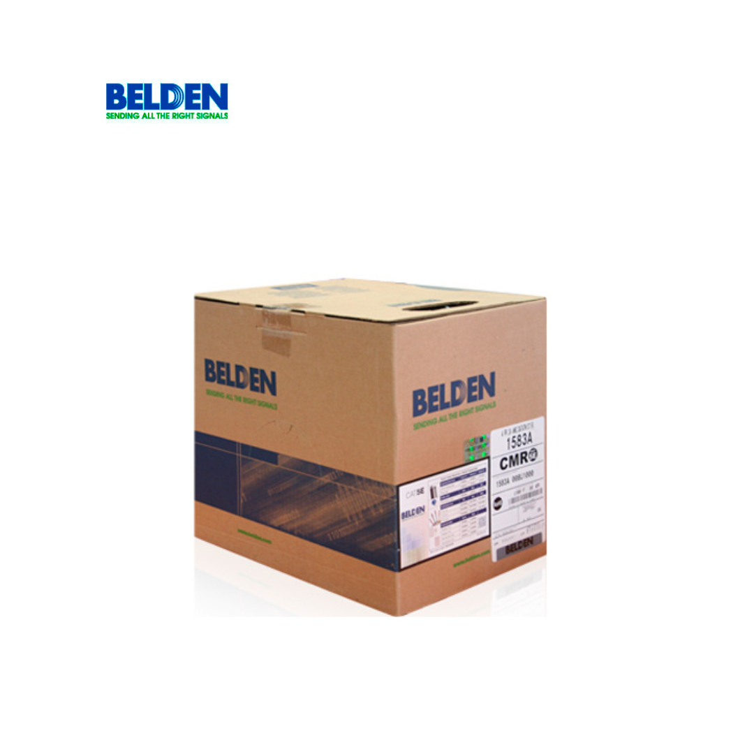 Belden 1583A Cat 5e UTP Cable – White, 24AWG, 1000 ft