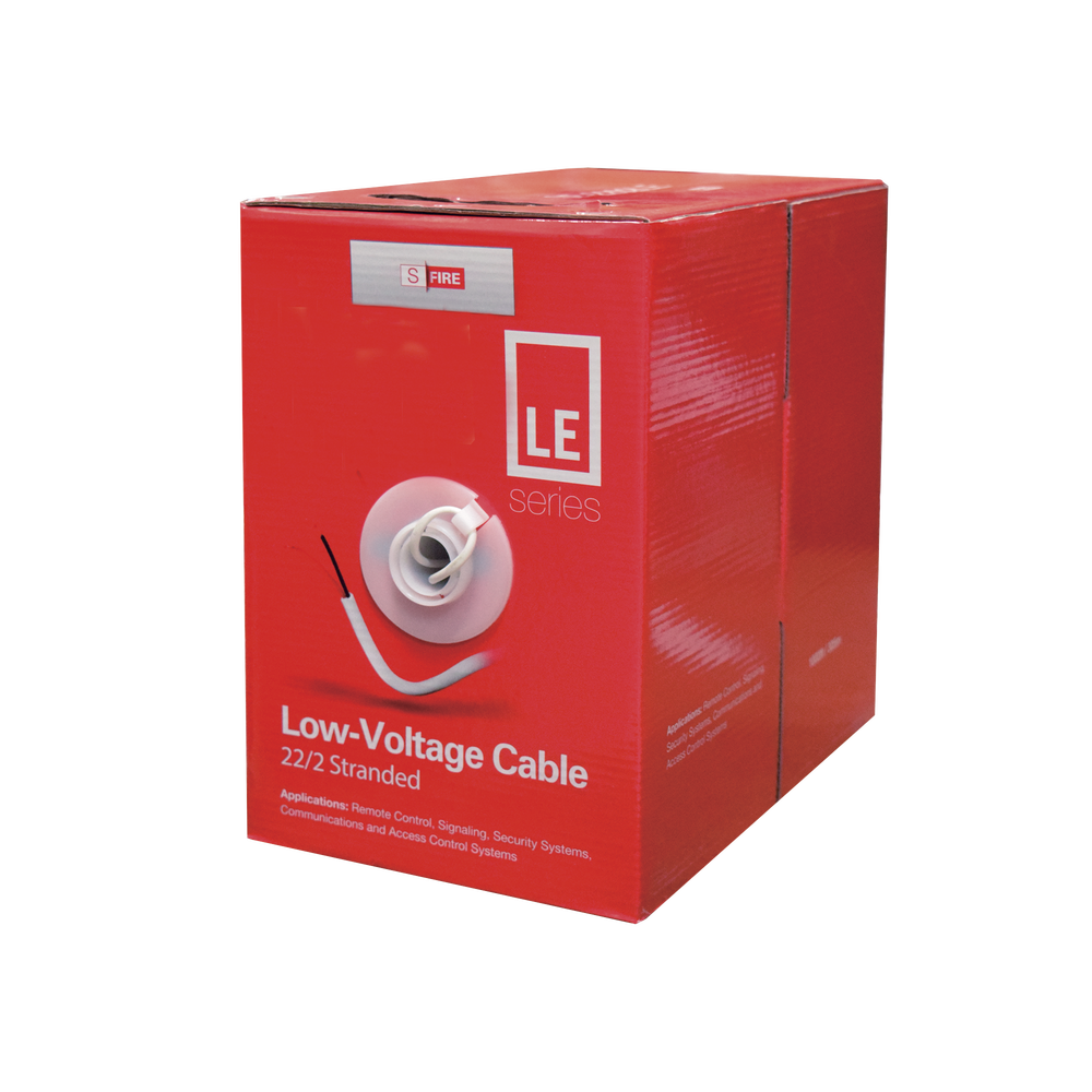 SF-22-02-LE 1000 ft Reel of Cable / 22 AWG / 2 Conductor / Type CCA