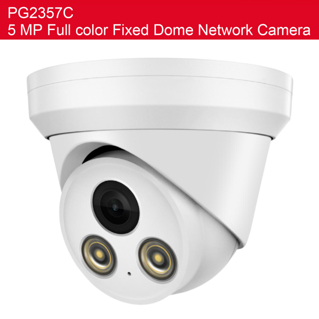 5 MP Full color Fixed Dome Network Camera PG2357C