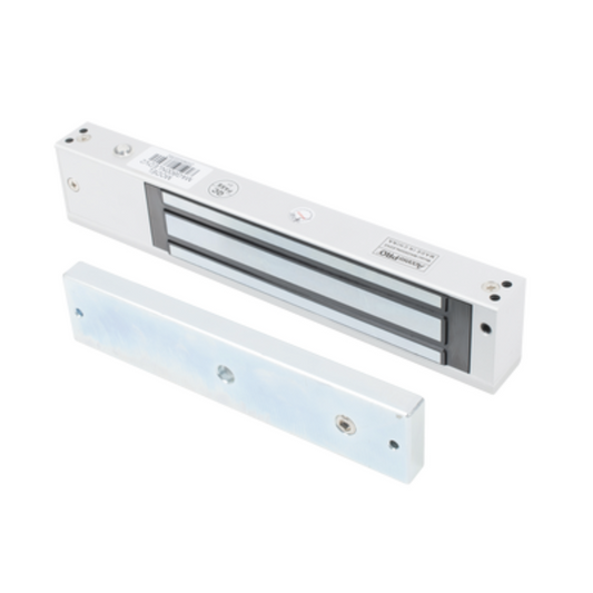 Single Door Magnetic Lock 600Lb / Anti-Residual Magnetism Design / Lock Status sensor / LED ultra bright / UL - Model: MAG600NLED-UL