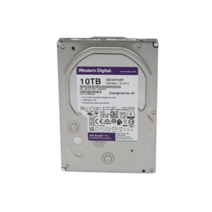 WD HDD 10TB / 7200RPM / Optimized for Video Surveillance - Model: WD101PURP