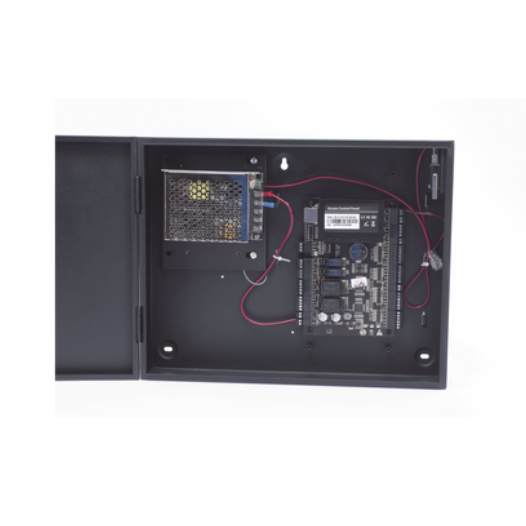 C3200 Two-Door Access Controller / Easy management / 30,000 Cards / Metal Cabinet and 12VDC/3A Power Supply Included - Model: SYSCA-2R-2D