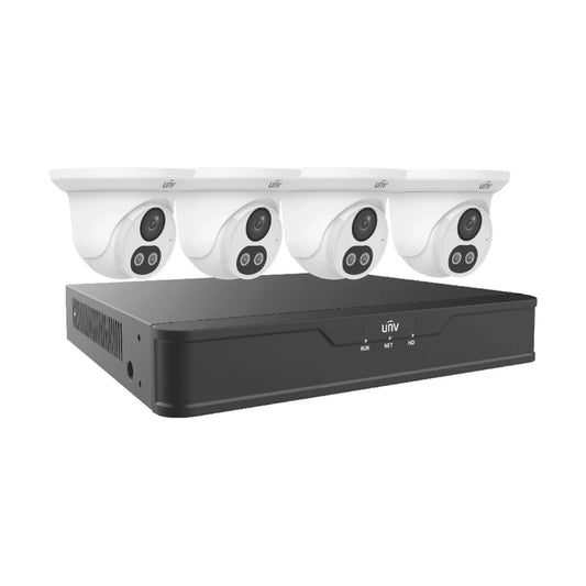 Kit de Videovigilancia 4MP PoE con 4 Cámaras Turret + NVR 1TB