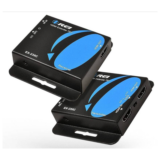 4K HDMI Extender with HDMI Loop Output, Uni- directional IR & Power over Cable
