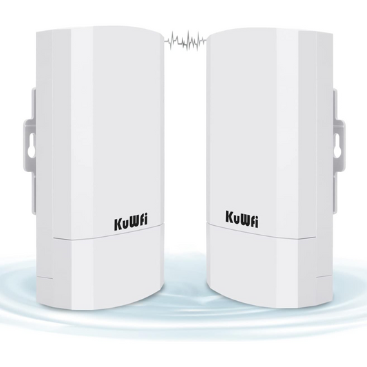 KuWFi CPE120 – 2.4GHz Outdoor WiFi Bridge 300 Mbps (Point to Point)