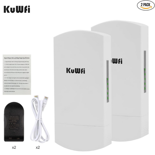 KuWFi KF-N630 – 5.8GHz Outdoor WiFi Bridge 900 Mbps (Up to 5 km)