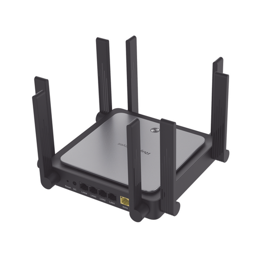 Wi‑Fi 6 Dual‑Band Gigabit Mesh Router – 1× Gigabit WAN + 4× Gigabit LAN