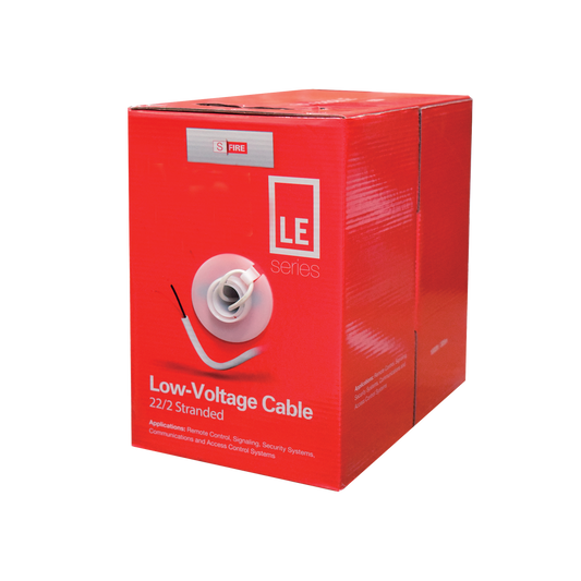 SF-22-02-LE 1000 ft Reel of Cable / 22 AWG / 2 Conductor / Type CCA