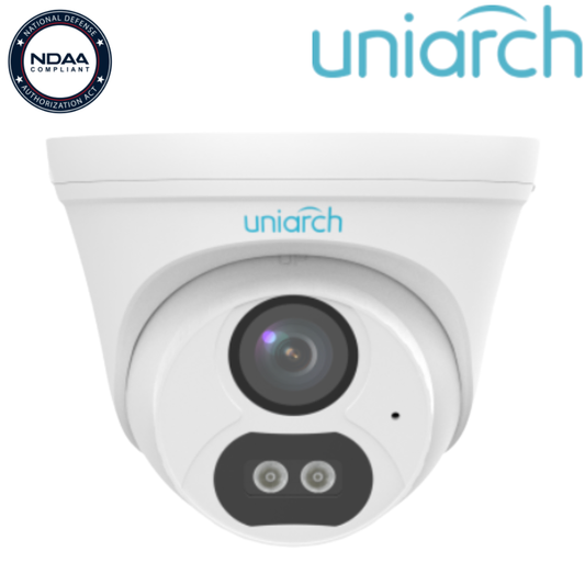 IPC-T134-AF28-DL-ECO Uniarch 4MP Fixed Dual light Turret Network Camera - NDAA compliant